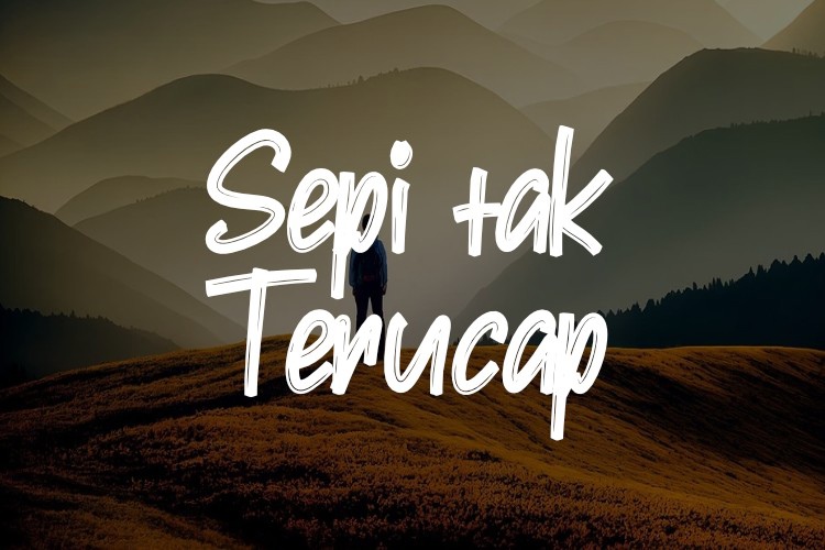 Sepi Tak Terucap Font preview