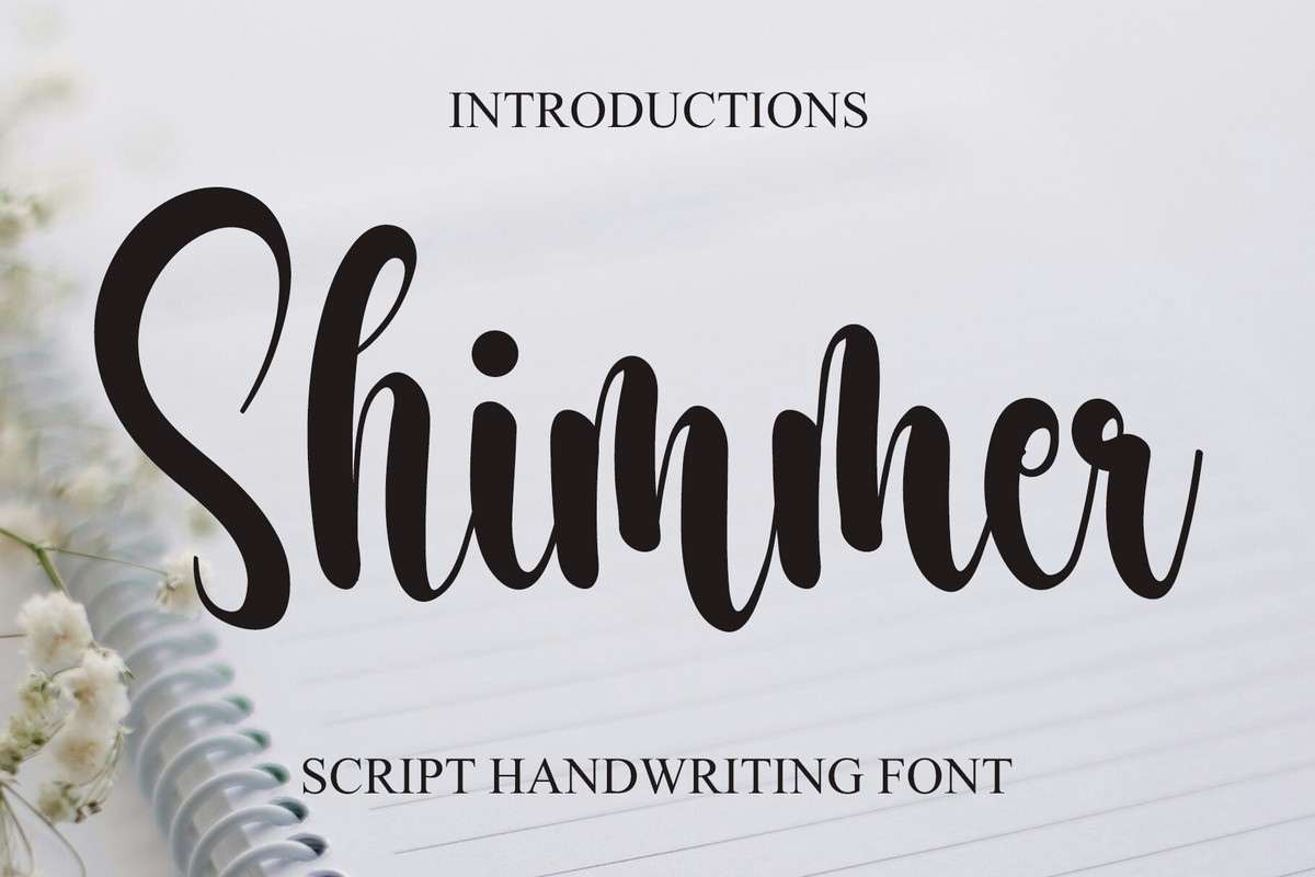 Shimmer Regular Font preview