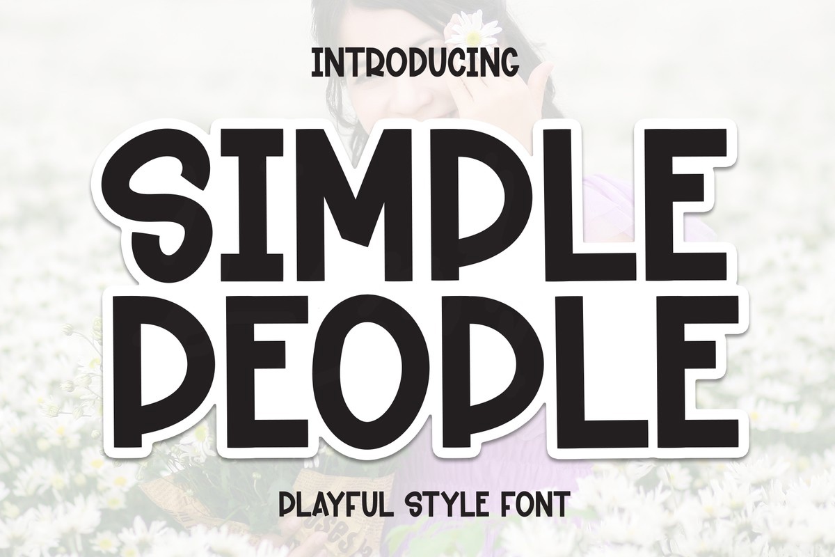 Simple People Font preview