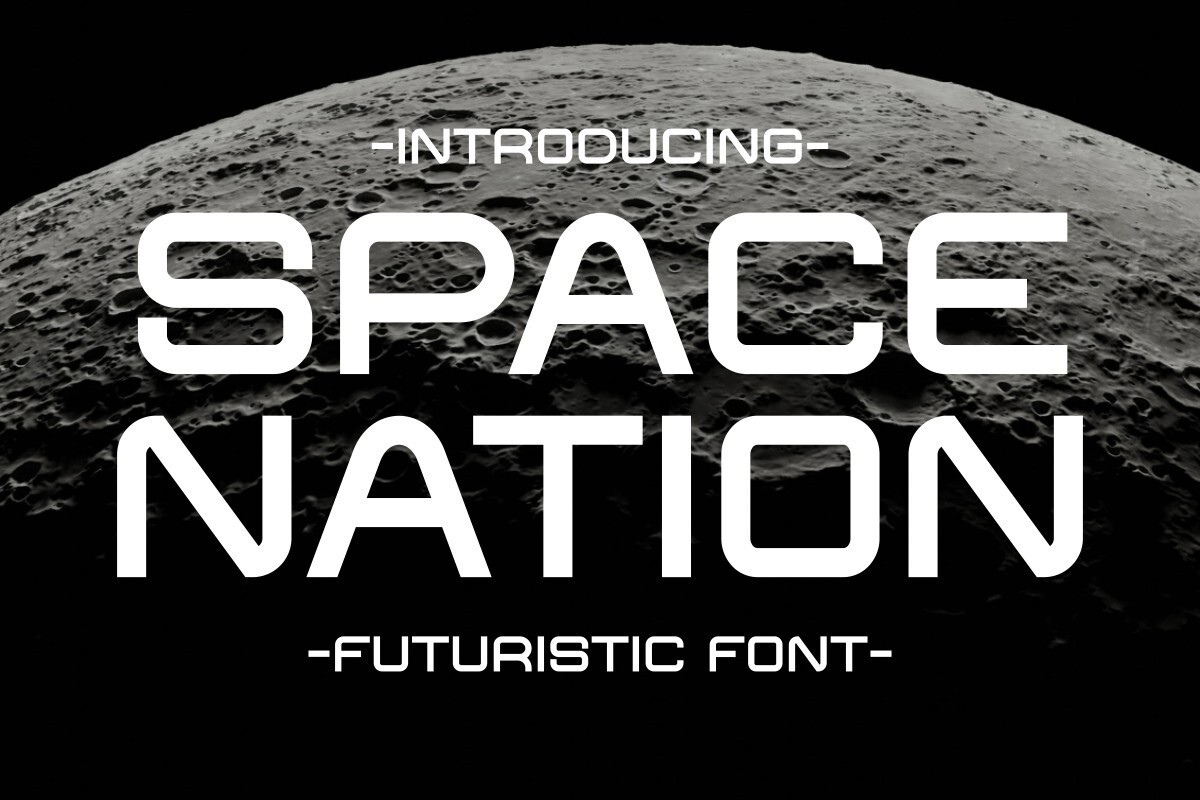 Space Nation Font preview