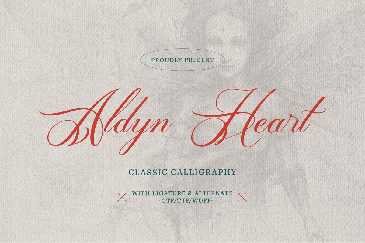 Aldyn Heart Regular Font preview