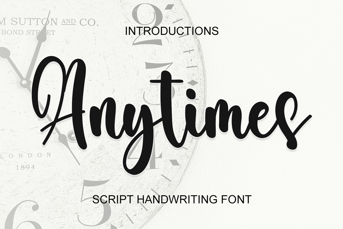 Anytimes Font preview