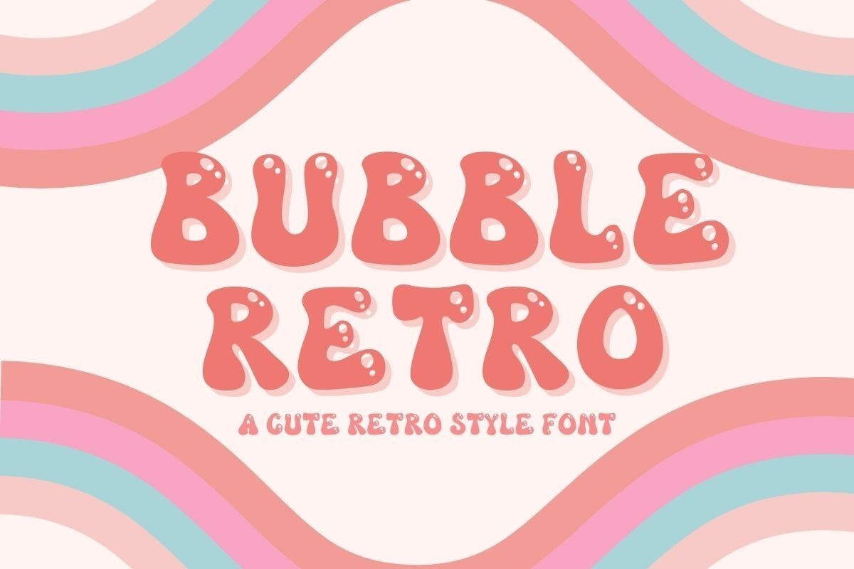 Bubble Retro Font preview