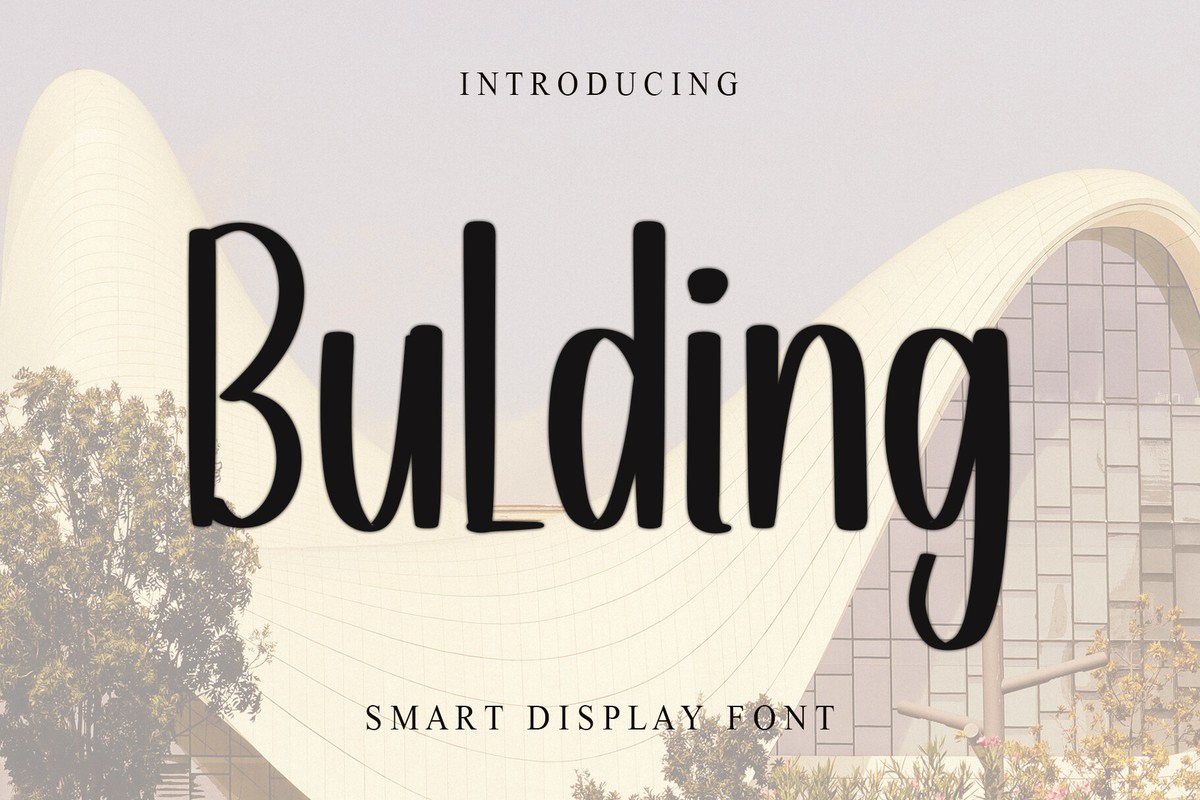 Bulding Font preview