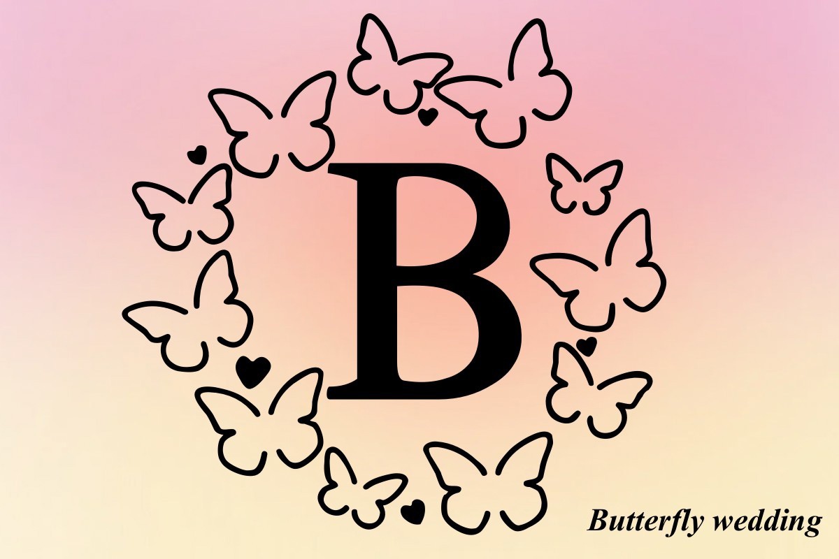 Butterfly Wedding Font preview