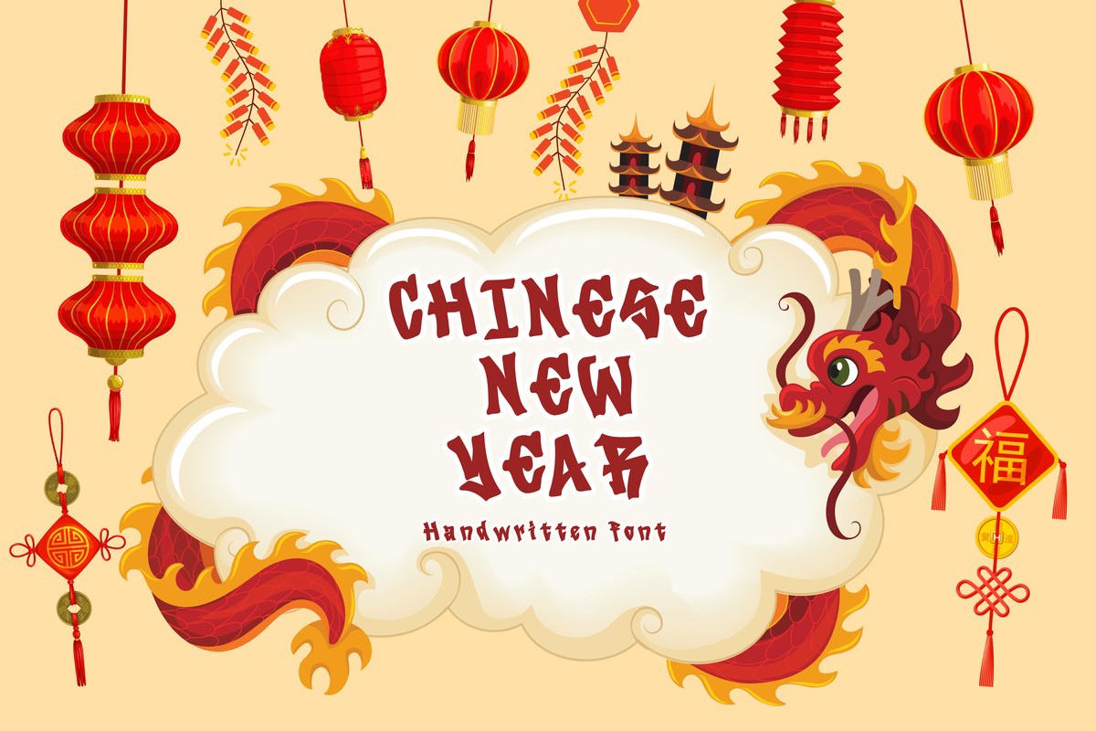 Chinese New Year Font preview