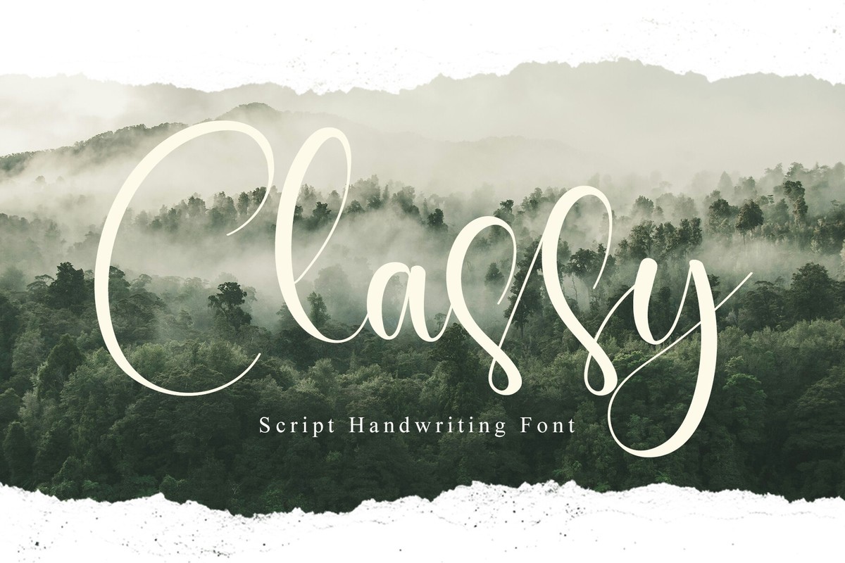 Classy Font preview