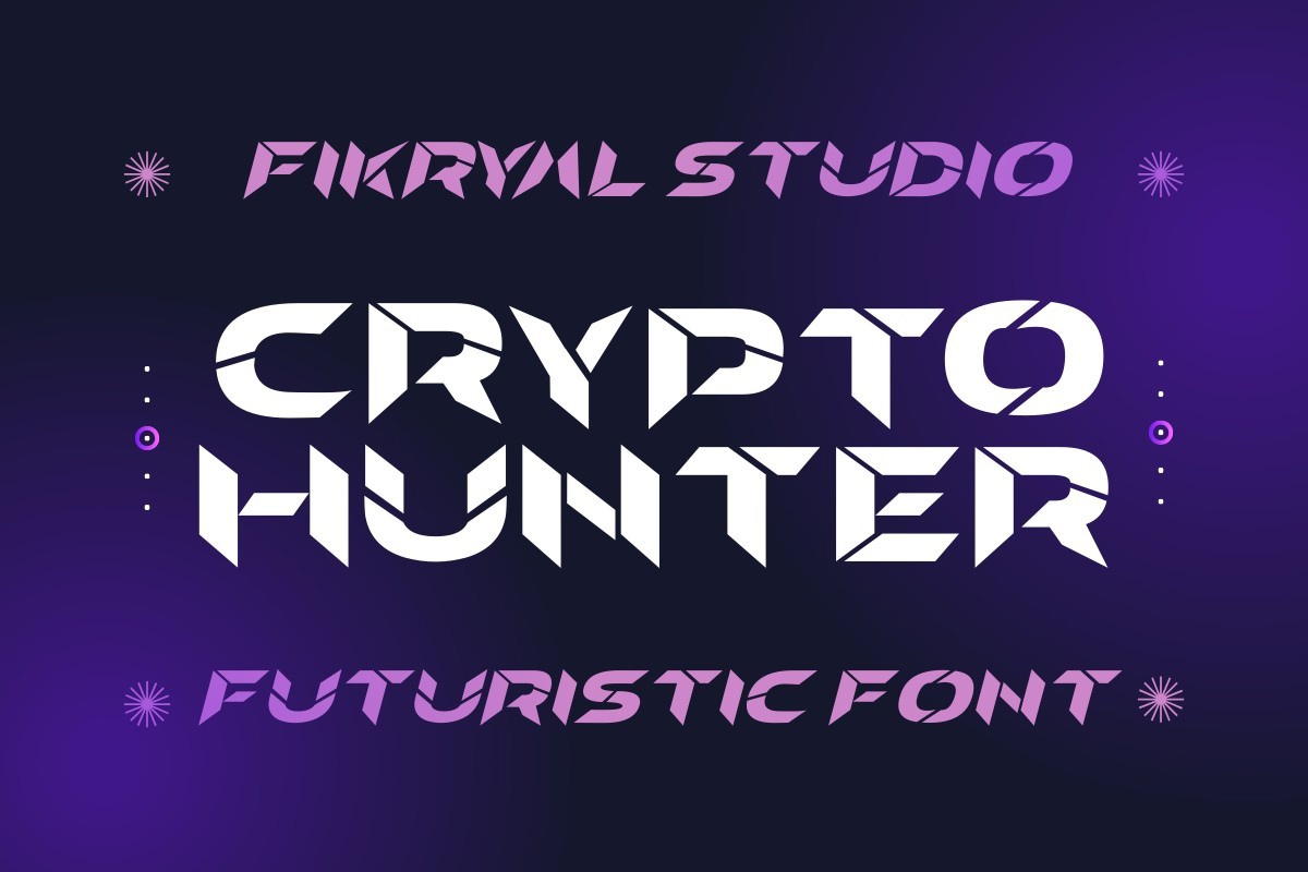 Crypto Hunter Font preview