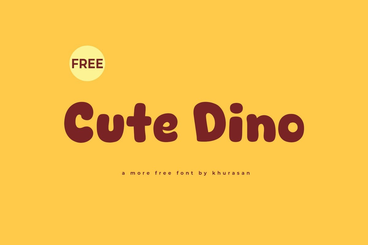 Cute Dino Font preview