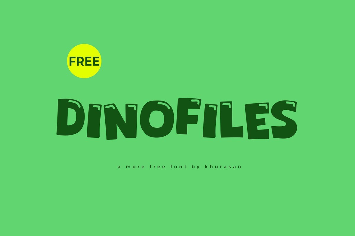 Dinofiles Font preview