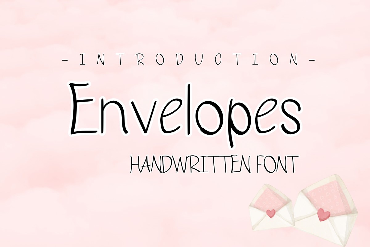 Envelopes Font preview