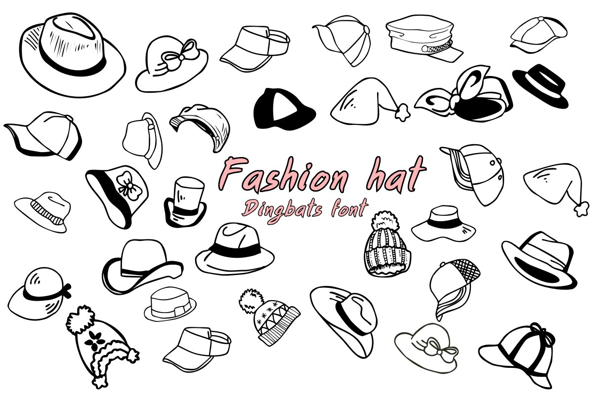 Fashion Hat Font preview