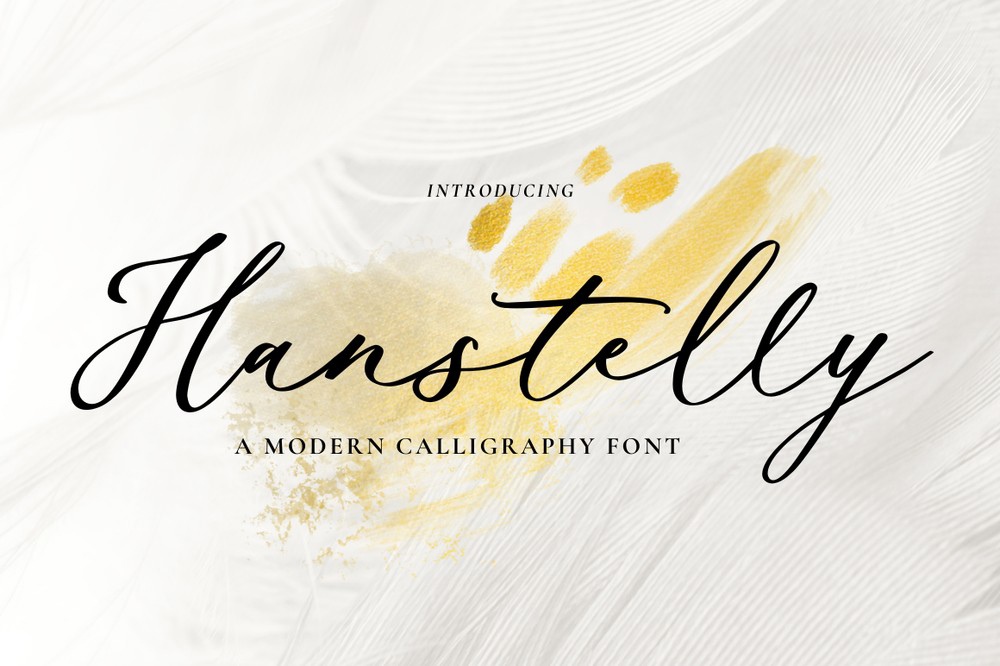 Hanstelly Regular Font preview