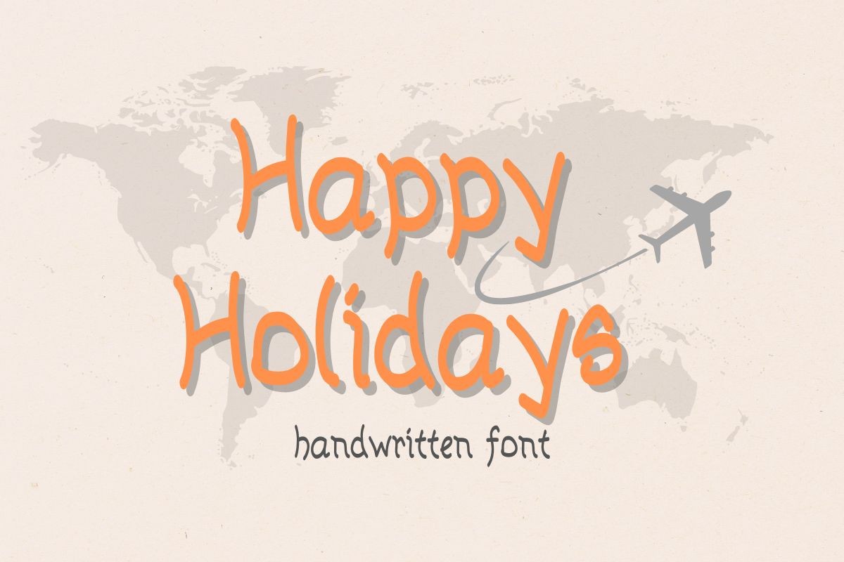 Happy Holidays Font preview