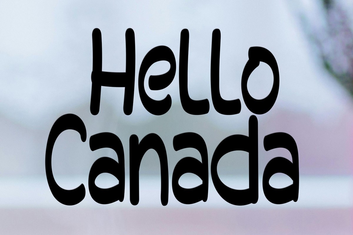 Hello Canada Regular Font preview