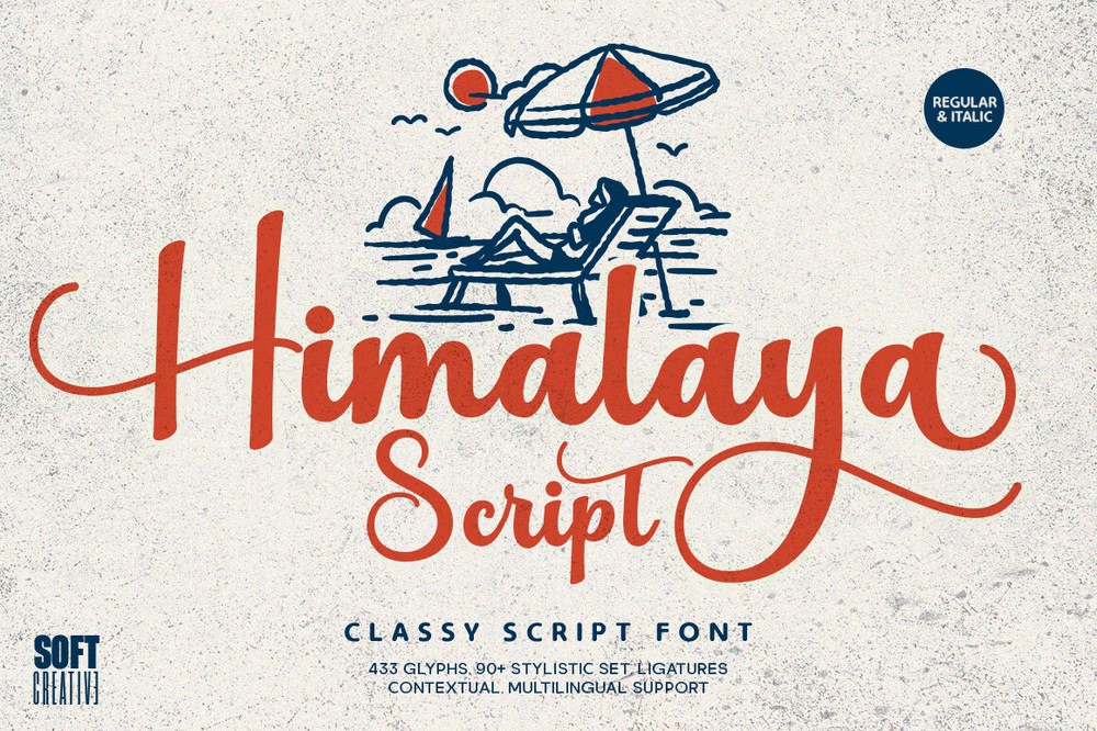 Himalaya Script Font preview