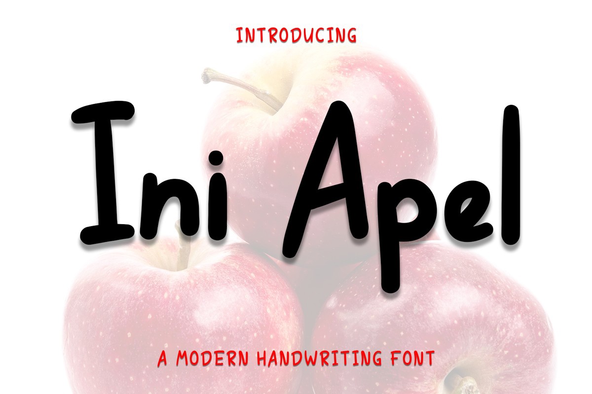 Ini Apel Font preview