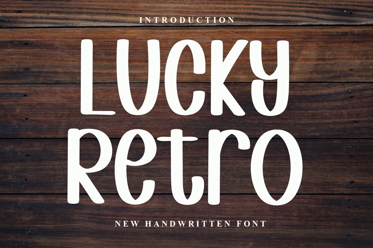 Lucky Retro Font preview