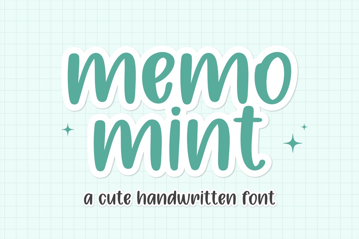 Memo Mint Font preview