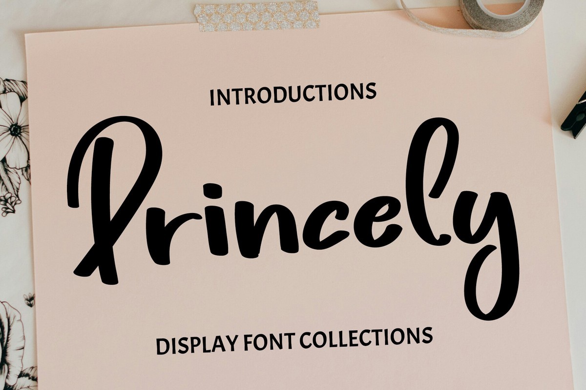 Princely Font preview