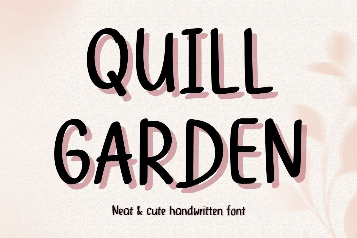 QuillGarden Regular Font preview