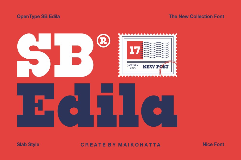 SB Edila Regular Font preview