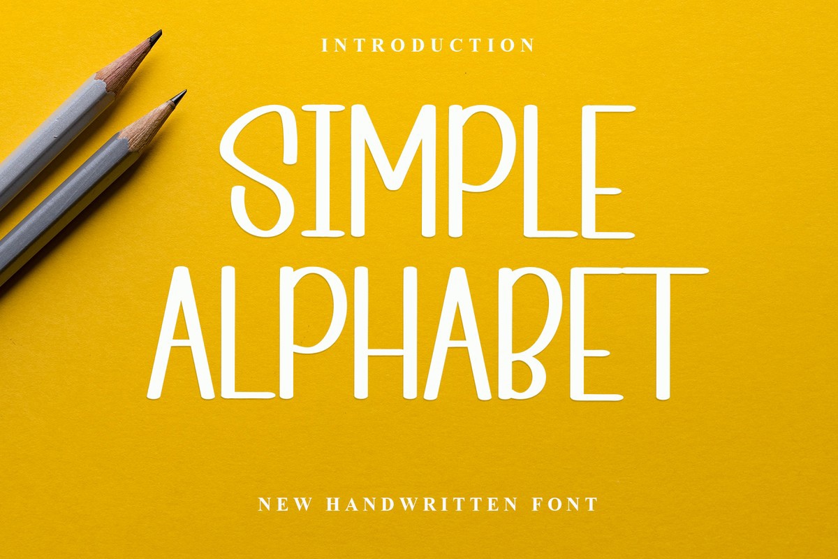 Simple Alphabet Regular Font | xFonts.pro