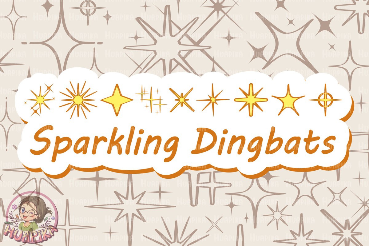 Sparkling Dingbats Regular Font preview