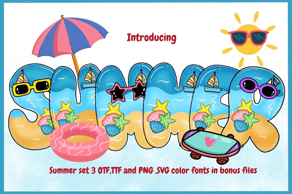 Summer Set 3 Font preview