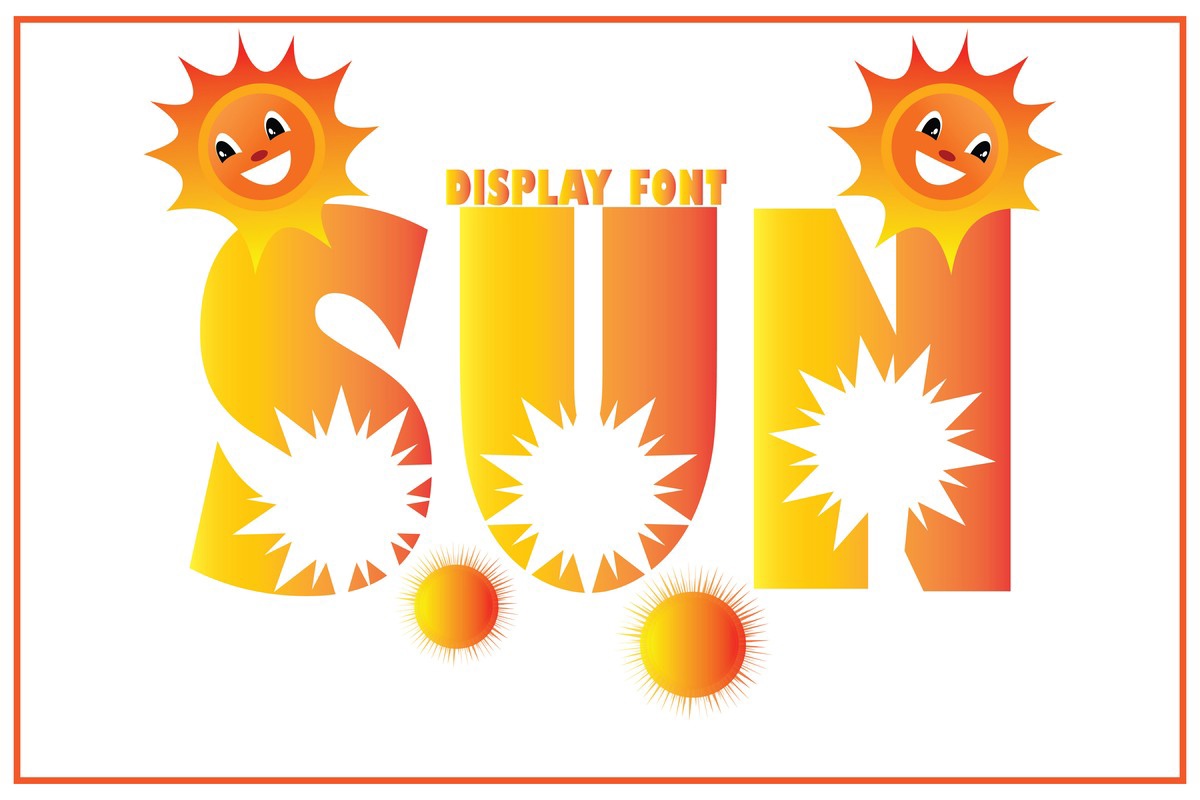 Sun Regular Font preview