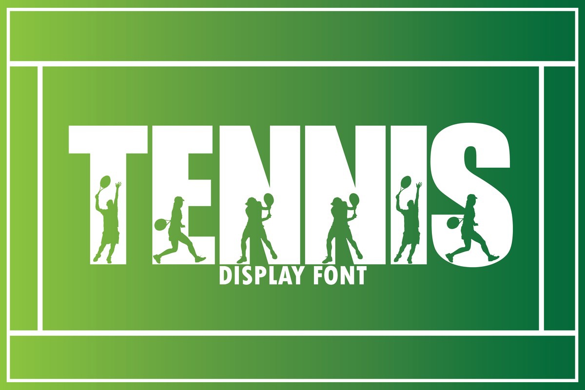 Tennis Regular Font preview