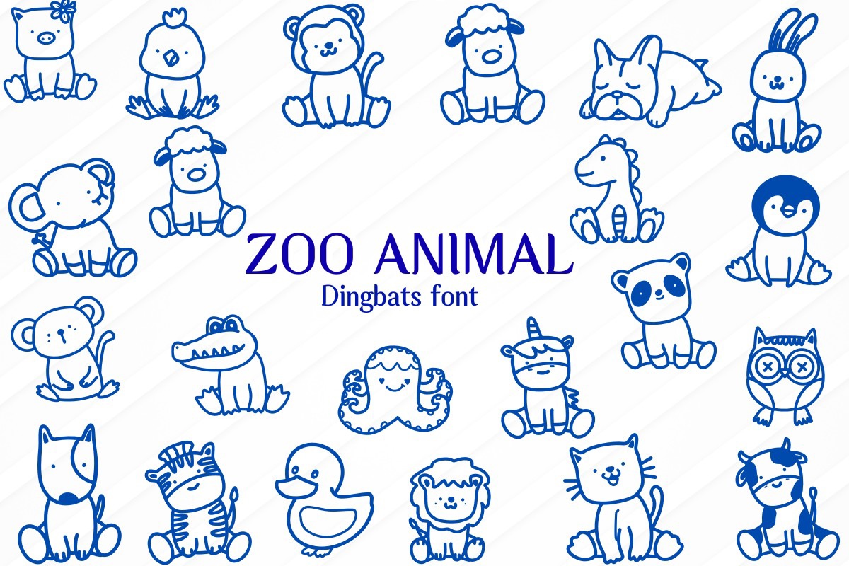 Zoo Animal Font preview