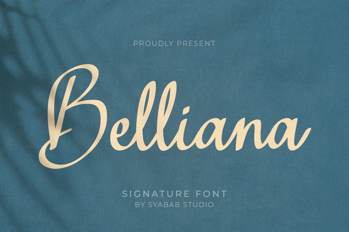 Belliana Font preview