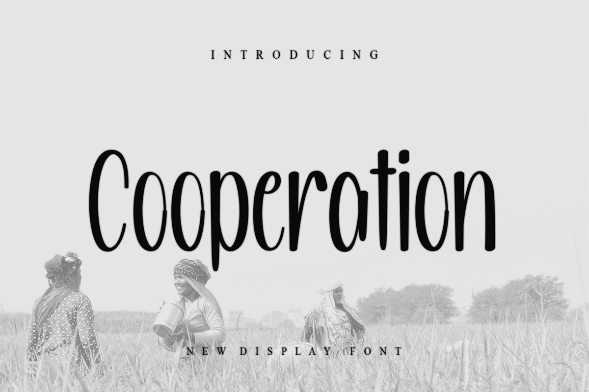 Cooperation Font preview