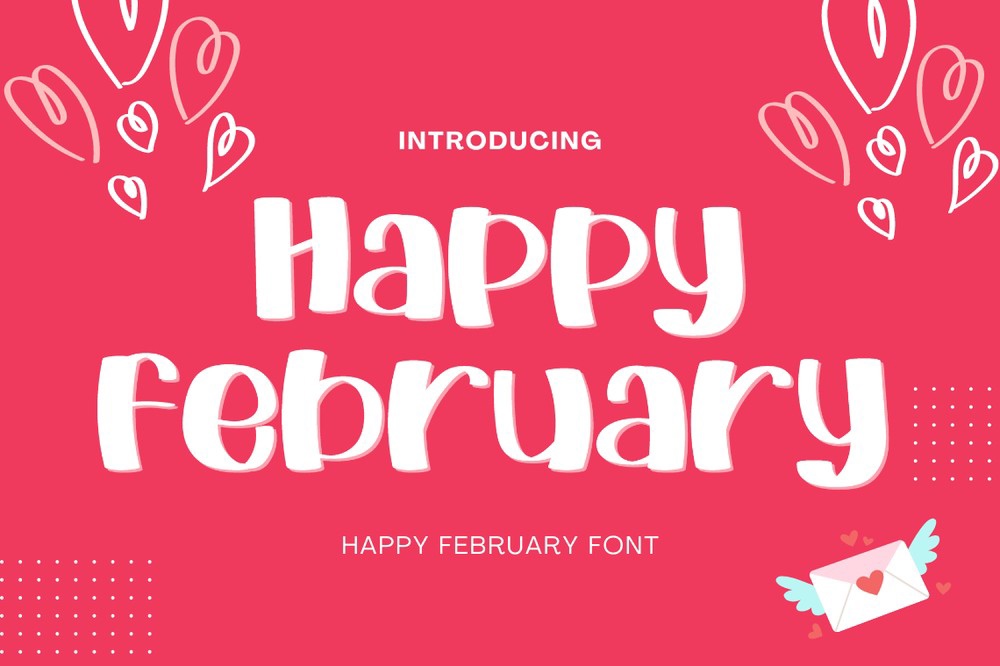 Happy February Font preview