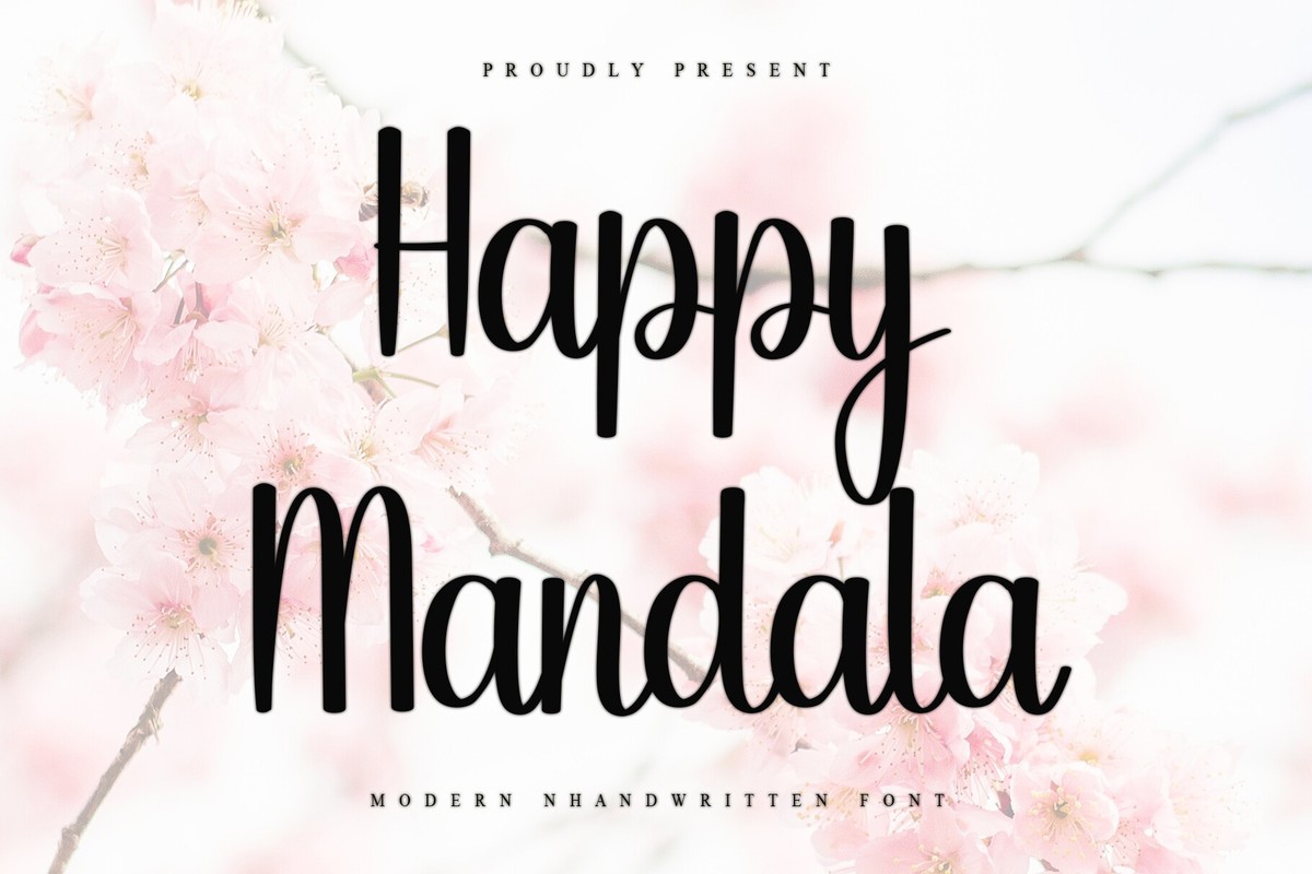 Happy Mandala Font preview