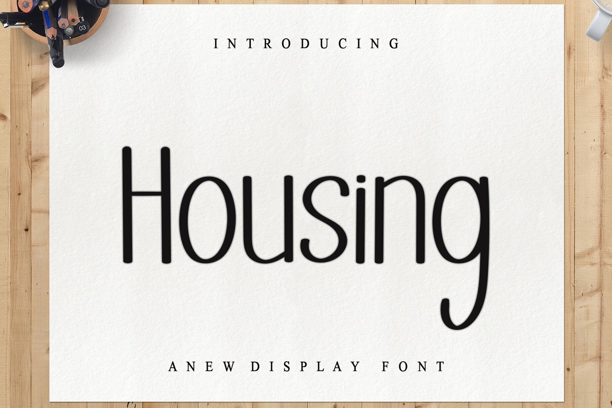 Housing Font preview