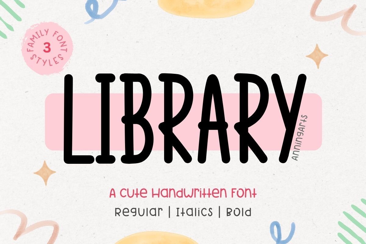 Library Regular Font | xFonts.pro