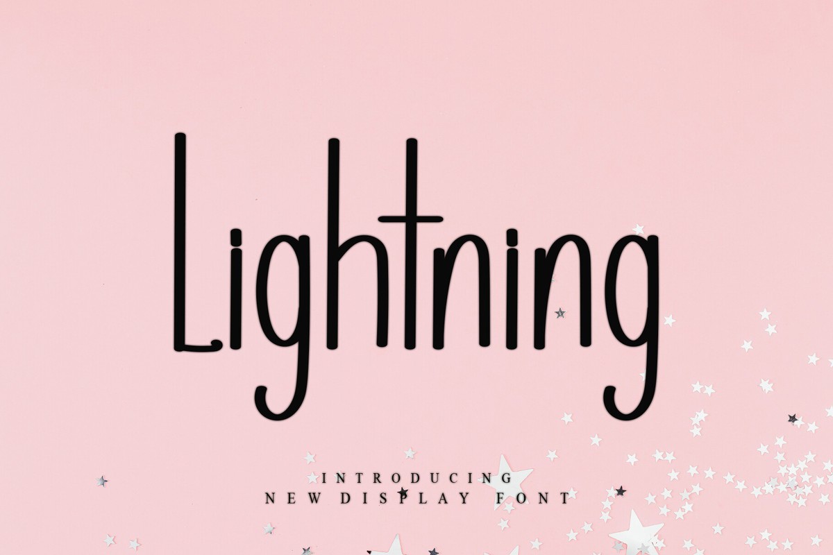 Lightning Font preview