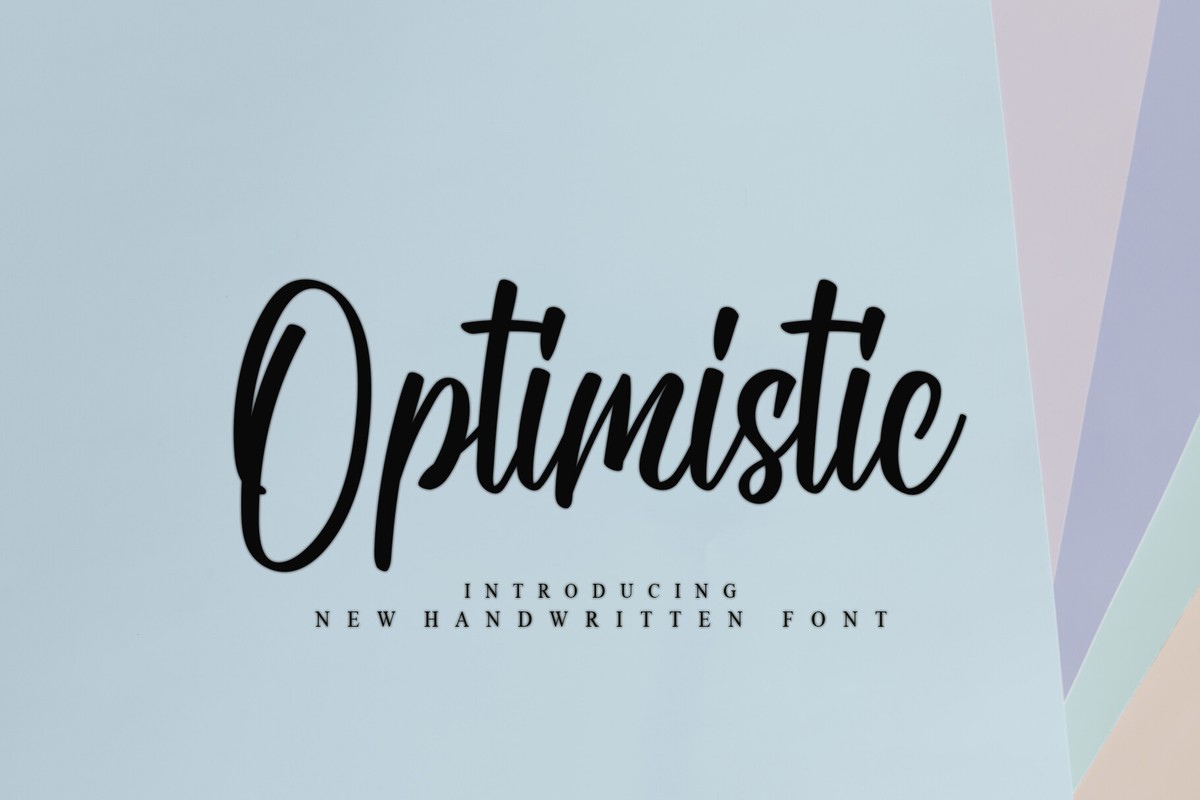 Optimistic Font preview