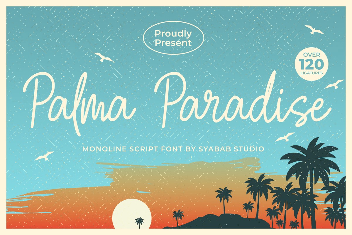 Palma Paradise Font preview