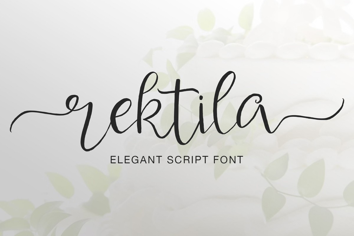 Rektila Regular Font preview