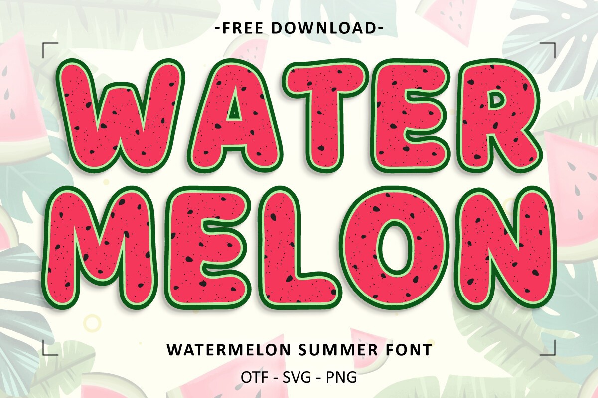 Watermelon Summer Font preview