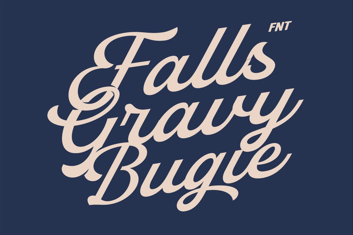 Falls Gravy Bugies Font preview