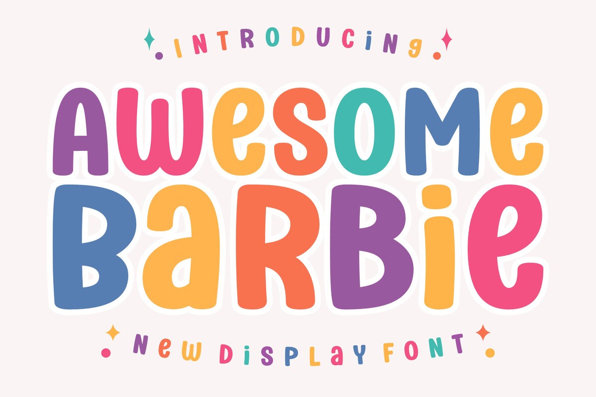 Awesome Barbie Regular Font preview