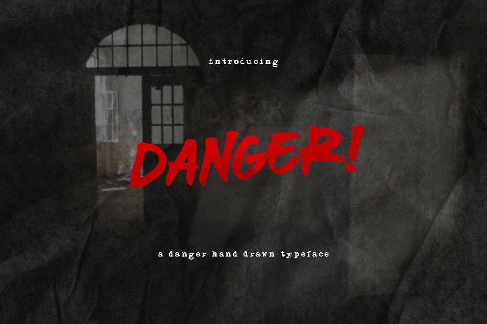 Danger Regular Font preview