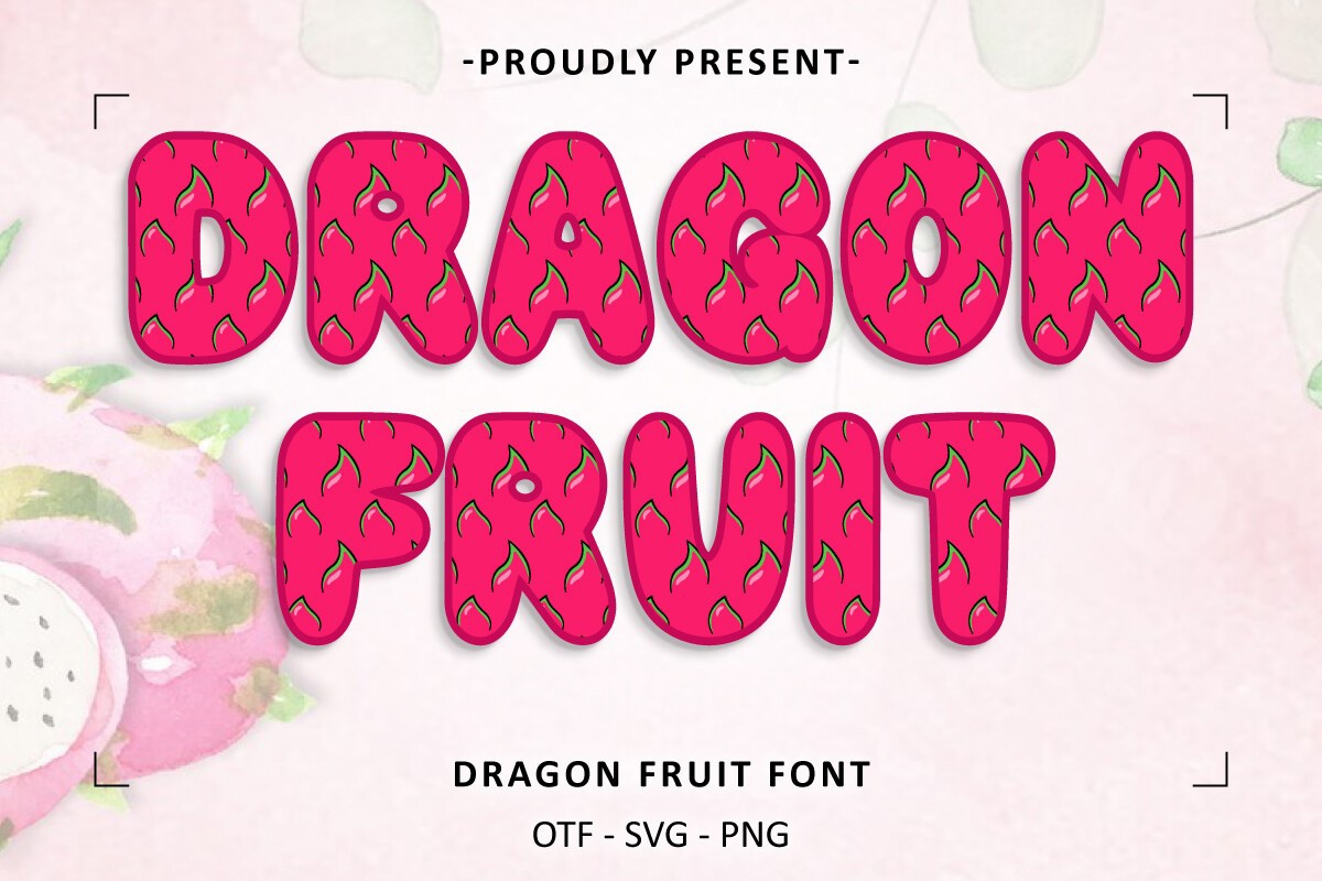 Dragon Fruit Regular Font preview