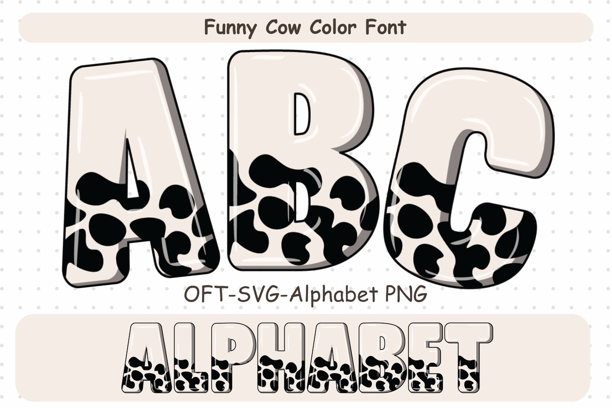 Funny Cow Font preview