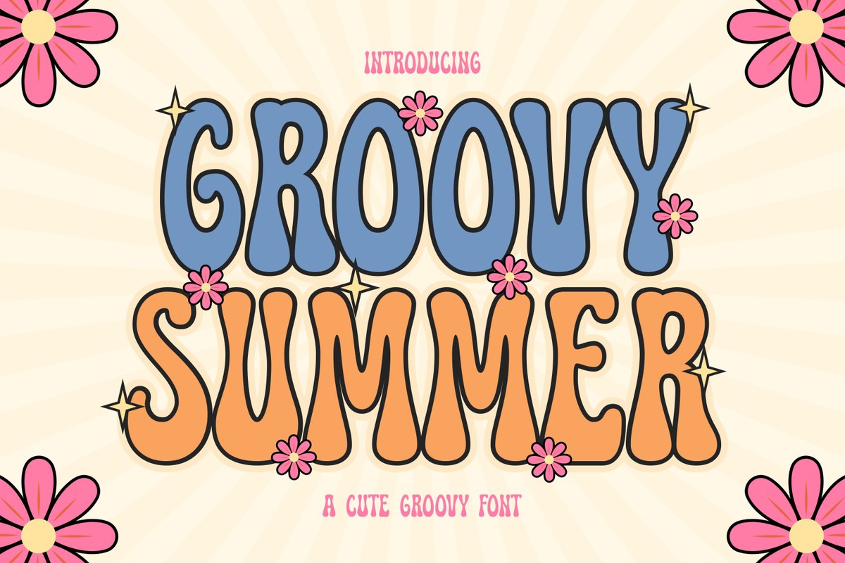 Groovy Summer Regular Font preview