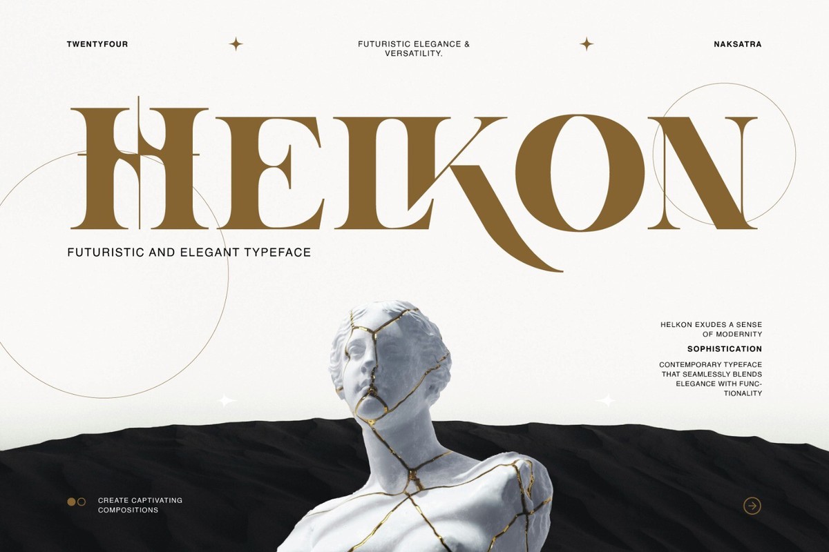 Helkon Regular Font preview